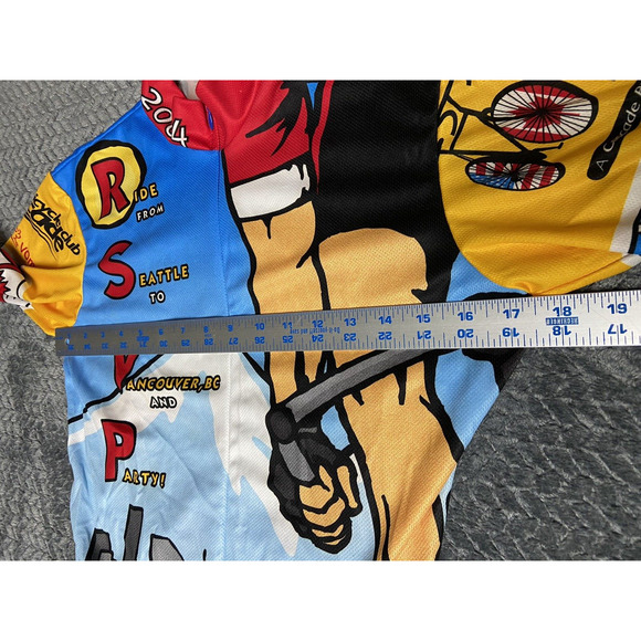 Vintage Cascade Cycling Jersey XS Bicycle Club RSVP 2004 Seattle To Vancouver BC - Picture 15 of 16